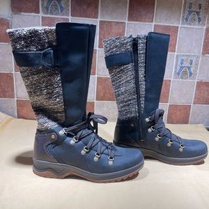 Merrell Eventyr Peak Waterproof Mid-Calf Boots Black leather Women’s Size 8.5